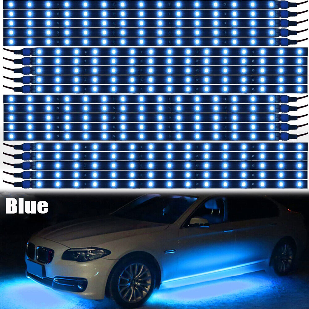 MDHAND Blue 12V Car LED Interior Light Strips 12''/30CM for Inside Boats Vehicle Automotive