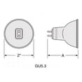 thumbnail image 3 of USHIO 50w 24v w/ Front Glass Flood FL36 MR16 FG light bulb, 3 of 4