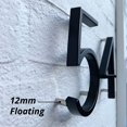 thumbnail image 3 of Floating House Number Plaque 5 Inch (12cm) Modern Door Numbers Sign Plate Street Home Address Numbers, Black Metal (Black, 4), 3 of 5