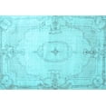 thumbnail image 1 of Ahgly Company Indoor Rectangle Persian Light Blue Traditional Area Rugs, 4' x 6', 1 of 4