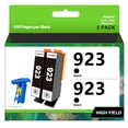 thumbnail image 1 of Cartuchos de tinta Acaves 923 negros de alto rendimiento para HP 923XL, 1 of 8