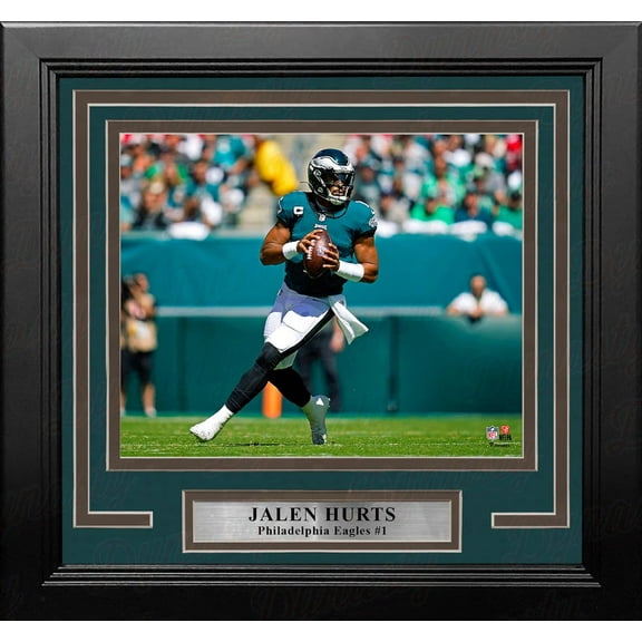 Jalen Hurts in Action Philadelphia Eagles 8" x 10" Framed Football Photo