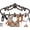 Brown, variant on Comfify Brown Cast Iron Wall Hanger – 5 Hooks – Fleur-de-Lis – 12.6" x 5.9" | Fleur-de-lis rustic brown finish; 5 hooks for coats, robes, towels and keys; screws and anchors included; 12.6"L x 5.9"H