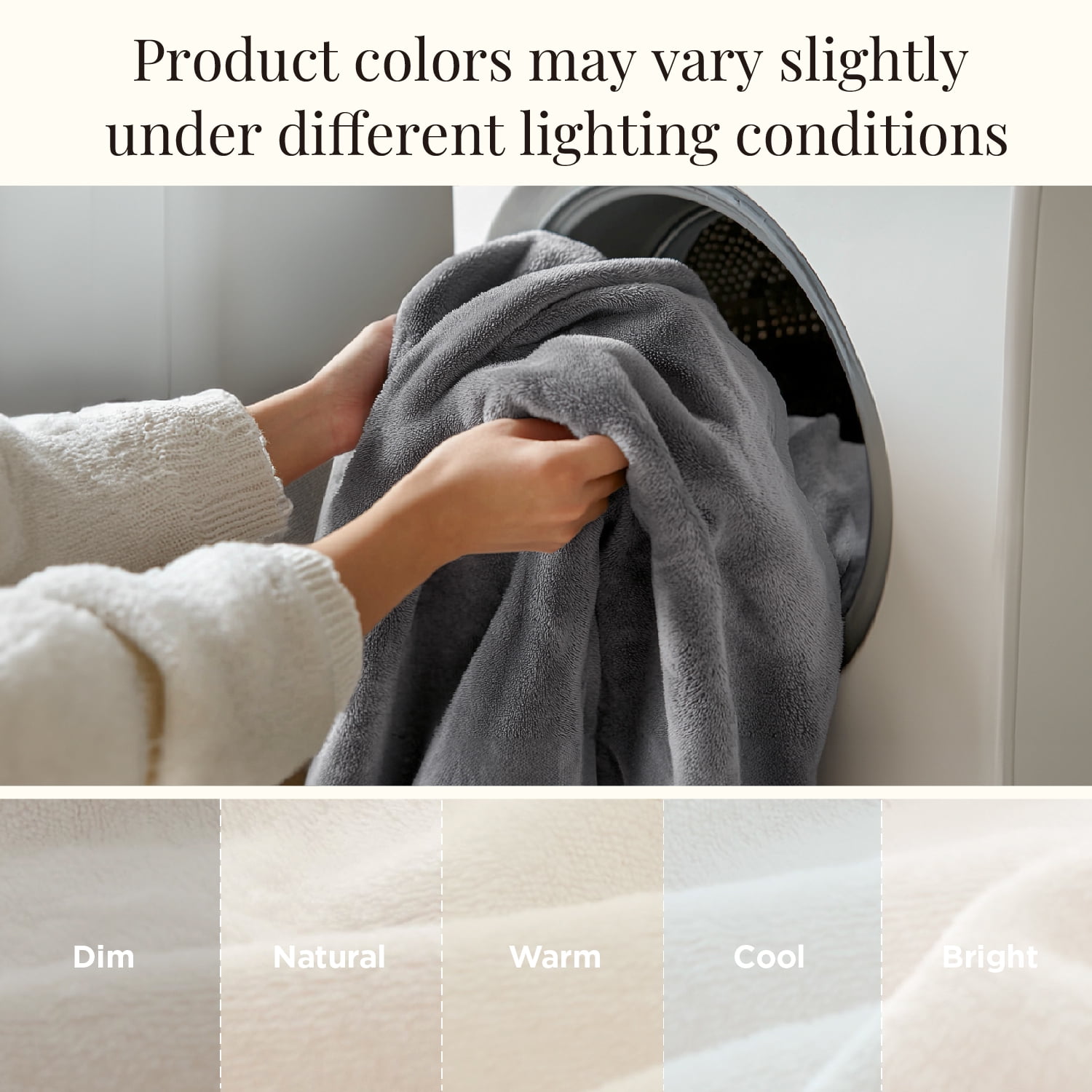 U by Bedsure Fleece Blankets King Size Cream, 260GSM Soft Lightweight Plush Cozy Fuzzy, 107X89 inches