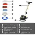 thumbnail image 2 of Prolux PLC13L 13" Heavy Duty Commercial Polisher Floor Buffer Machine Scrubber and 5 Pads, 2 of 7