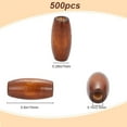 thumbnail image 2 of 500Pcs Oval Wooden Beads Rustic Farmhouse Natural Wood Beads 15x7mm Wooden Loose Beads 2.5mm Hole Macrame Spacer Beads, 2 of 6