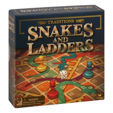 Snakes & Ladders 13.5â€x13.5â€ Board Game (Best Board Games For 10 12 Year Olds)