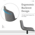 thumbnail image 5 of Sophia & William Adjustable Height Swivel Bar Stools with PU Leather Seat-Set of 2-Gray, 5 of 5