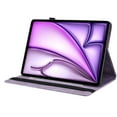 thumbnail image 3 of Dteck Butterfly Pattern Case for iPad Air 11 inch 2024,Magnetic Leather Card Slots Wallet Case Shockproof Kickstand Cover for iPad Air 11-in. (M2) ,Purple, 3 of 5