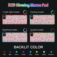 thumbnail image 5 of RGB Gaming Mouse Pad 15W Wireless Charging Large Waterproof Desk Mat 13 Light Modes Mousepad 35.4x15.7 Hand-drawn Crowns and Love Hearts, 5 of 6