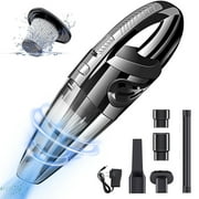 Handheld Vacuum Cordless, 8Kpa Hand Vacuum with Powerful Cyclonic Suction, Portable Vacuum Cleaner with Long Lasting up to 30mins (Wet&Dry, 3H Charging) for Pet Hair, Dust,Gravel,Home Cleaning