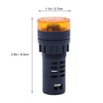 thumbnail image 2 of RUNROTOO 1Set Sound and Light Alarm with Buzzer for Industrial Use Square Shape, 2 of 7
