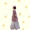 thumbnail image 4 of abrigo de niña, Maga boutique,talla12, color rosa, una pieza, con boina, forro completo, detalle de moños,, 4 of 4