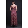 thumbnail image 4 of Bimba Floral Ladies Printed Resort Maxi DrawstringDressSpaghetti Strap Beach Wear-Medium, 4 of 6