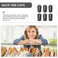 thumbnail image 4 of DECORNIJIA 200pcs End Caps for Hangers Wire Protection Black PVC for DIY Enthusiasts, 4 of 5