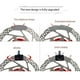 thumbnail image 5 of Riwesomey Pastilla de freno Estructura metálica de acero inoxidable Instalación práctica Tamaño compacto Resistencia al desgaste Pieza de Accesorios para motos Clásico con Mak, 5 of 6