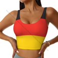 thumbnail image 3 of Sports Bra Women Running Yoga Clothes Vest German Flag Gathering Fitness Vest, 3 of 7