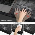 thumbnail image 4 of World Map Mouse Pad (900x400mm), XXL-Large Desk Mat Gaming Mouse Pad Extended Computer Keyboard Mat Desk Pad with Non-Slip Base and Stitched Edge for Home Office Gaming Work, 4 of 5