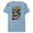 Ocean Blue, variant on Marvel Avengers 60th Anniversary Four Heroes Retro Classic- Short Sleeve Blended T-Shirt for Adults - Customized-Yellow