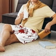 thumbnail image 3 of Fotbe Bloody Hand 1 Pajama Shorts for Men, Men's Pajama Bottoms, Sleepwear,Short Pajama Pants-4X-Large, 3 of 9