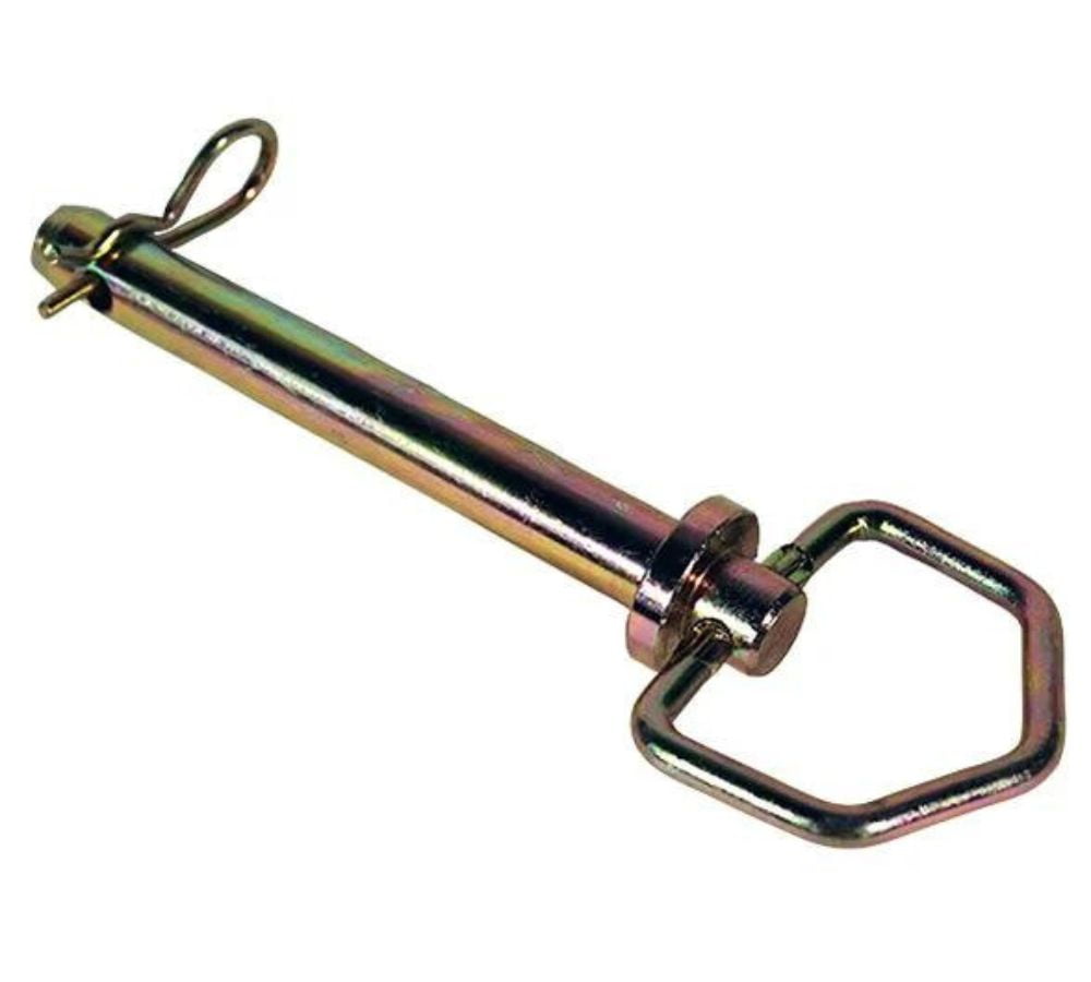 AgraLink 5 Pcs Swivel Hitch Pin 5/8" x 4-1/4" w/ Clips - Zinc Plated, High Carbon Steel, Trailer Hitch Safety & Security Pin for Tractors