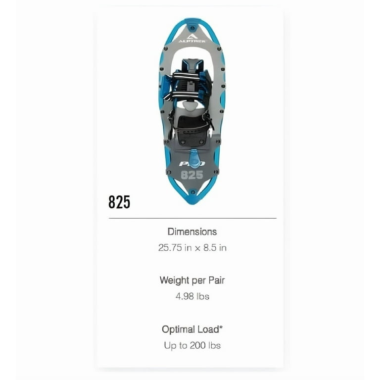 ALPTREK Pro SPIN Snowshoe Kit with Sawtooth Grips, Poles, and Case
