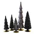 thumbnail image 3 of Cody Foster Black & Gray Glass Tree St/5 - Set Of 5 Glass Trees 16.5 Inch, Glass - Halloween Gold Base 49272Sw, 3 of 3