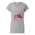thumbnail image 2 of Wild Bobby In October We Wear Pink Pumpkin Cheetah Print Breast Cancer Awareness Women Standard V-Neck Tee, Heather Grey, Small, 2 of 6