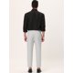 thumbnail image 5 of Lars Amadeus Pantalones de vestir formales para hombre Pantalones de negocios ajustados con frente plano de color sólido Gris claro L Unique Bargains Pantalones, 5 of 6