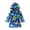 Blue, variant on Kids Little Boys Girls Cartoon Hooded Bathrobe Toddler Robe Pajamas Sleepwear(Dark Gray,6-7 Years)