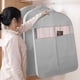thumbnail image 4 of Bolsa organizadora para ropa, almacenamiento con ventanas transparentes, cubierta para perchero, cubierta para armario colgante bien sellada para trajes, abrigos, chaquetas, 4 of 8