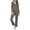 Dark Gray, variant on Sentmoon Lounge Set Women Casual Tops for Women and Women Pants Casual Oversized Crew Neck Pajama Sets Women Long Sleeve Solid Color Sleep Shirts for Women Winter for Deep Sleep