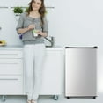 thumbnail image 5 of CALLIEVER 3.2 Cu ft One Door Mini Fridge,Silvery,New, 5 of 9