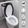 thumbnail image 4 of HELLHERO Christmas Toilet Lid Cover and Toilet Tank Lid Cover Elastic Edge Fits All Toilet Shapes Elastic Bottom Easy to Clean Stretch for 17x21 Inches, 4 of 8