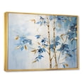 thumbnail image 2 of Designart "Dancing With Blue And Gold Bamboo II" Bamboo Floater Framed Wall Art Prints, 2 of 5