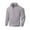 Gray, variant on Lorytime Mens Sweatshirts Half Zip Solid Fleece Pullover Collared Long Sleeve Midweight Tops Warm Outerwear Black 2XL