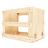 Good Wood by Leisure Arts Wooden Crate, wood crate unfinished, wood crates for display, wood crates for storage, wooden crates cheap unfinished, 7" x 5.125" x 4"