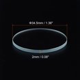 thumbnail image 2 of 3pcs AR-coating Watch Lens 34.5mmx2mm Round Flat Mineral Watch Crystal Glass, 2 of 6
