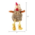thumbnail image 5 of Vibrant Life Easter Plush Rooster Dog Toy, Brown, 5 of 6
