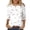 Pink, variant on Womens Graphic T-shirts 3/4 Sleeve Crewneck Colorful Floral Print Button Tee Summer Casual Tops Pink L