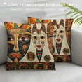 thumbnail image 3 of Tribal Throw Pillow Cushion Cover, Folkloric Art Pattern ons Accessories Indigenous Culture, Decorative Square Accent Pillow Case,, 3 of 5
