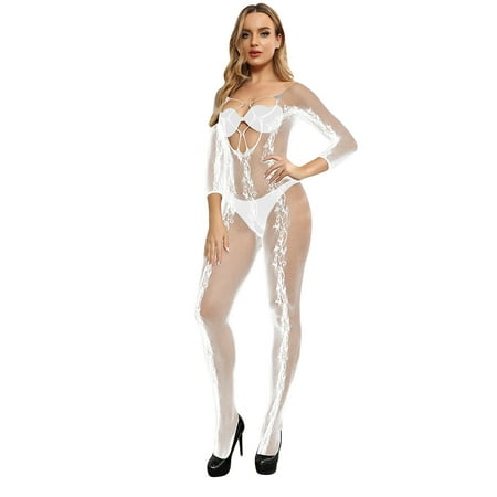 

TANGNADE Womens Mesh Lingerie Bodysuits Jumpsuit Underwear Nightwear