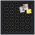 thumbnail image 2 of PinPix 12x12 Custom Cork Bulletin Board Modeco Hex W B Poster Board Has a Fabric Style Canvas Finish, Framed in Modeco Hex W B, by ArtToFrames (PinPix-1730), 2 of 5