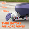 thumbnail image 2 of East doll 12V Ride on Toys with LED Screen, Electric Wiggle Car for 3-12, 2 Seater Car for Kids, Electric Car, Toddler Car, 2 Speed, Flashing Wheels, Bluetooth, Kid Ride on Car, 2.8-4.1 Mph, Purple, 2 of 8