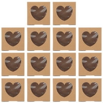 2 Pieces Roti Biscuit Kraft Paper Baking Box Bakery Boxes with Window Baby