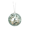 thumbnail image 4 of SLYNSHome 6Pcs Christmas Mirror Disco Balls Ornaments,Balls Xmas Hanging Silver Reflective Ball Baubles Pendant for Christmas Tree,Home Stage Club Party Decoration (2.4Inch,Silver), 4 of 9