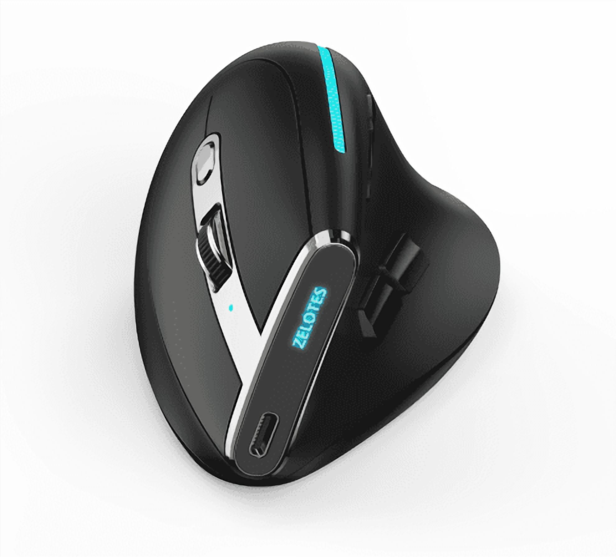 RGB 2.4G Wireless Vertaical Mouse White Rechargeable Bluetooth Mouse for Laptop Tablet Programmable Gaming Mouse Ergonomic Mice