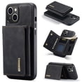 thumbnail image 1 of Dg.Ming M1 Series 3-Fold Multi Card Wallet Leather Phone Case, For Iphone 15, iPhone 13, 1 of 7