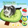 thumbnail image 5 of Pet Cooling Mat with Fruit Pattern, Anti-Slip Self Cooling Pad for Cats and Small Dogs,Washable Pet Cooling Mat for Kennel Floor Car Seat Peach 18.5*16.14in, 5 of 5
