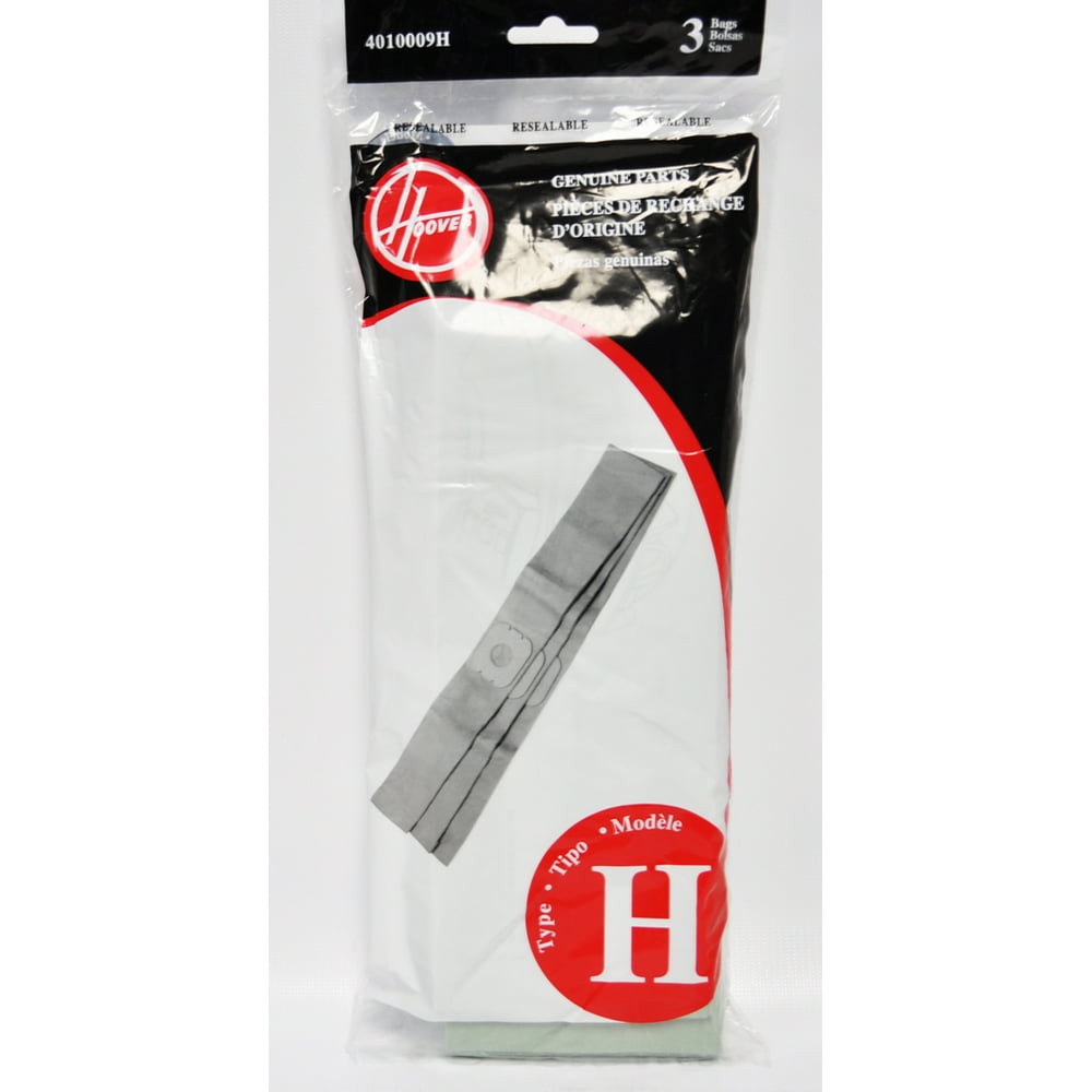 Hoover Type H Celebrity Canister Paper Vacuum Bags 3 Pack 4010009H
